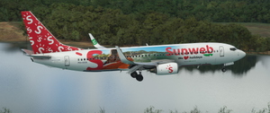 Transavia PH-HXA *We love Holidays* Sunweb paint thumbnail 3