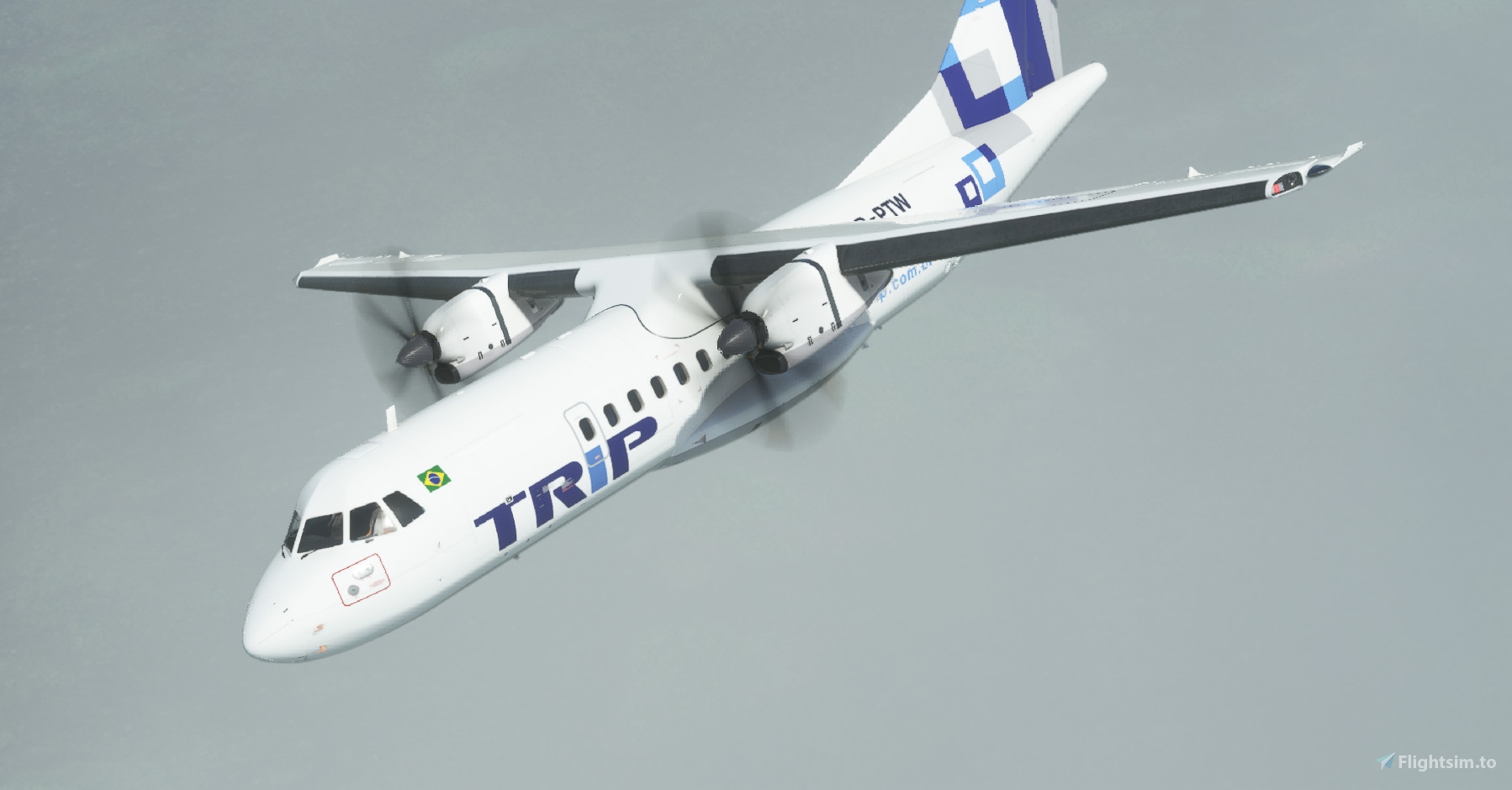 TRIP | PP-PTW | Asobo ATR 42-600 | 8K のために Microsoft Flight ...