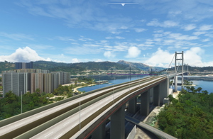 Kap Shui Mun Bridge (汲水門大橋) &  Tsing Ma Bridge (青馬大橋) thumbnail 3