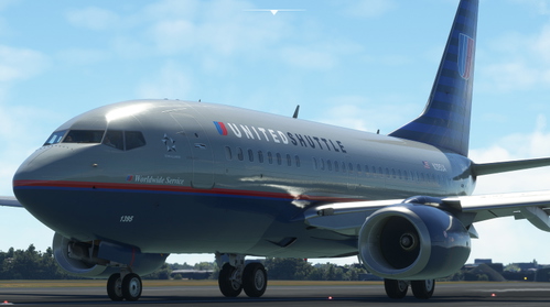 UNITED SHUTTLE N395UA PMDG 737-600