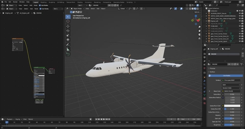 Paintkit Asobo ATR-42 Blender+Layered
