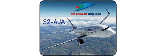 US-BANGLA 737-800 S2-AJA livery for PMDG 737-800 