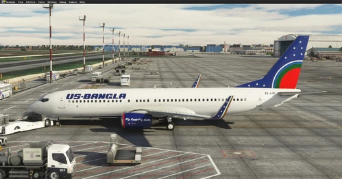US-BANGLA 737-800 S2-AJD livery for PMDG 737-800 