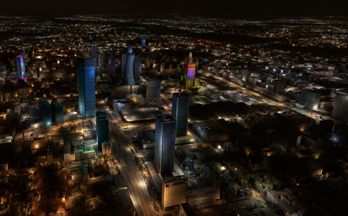 WARSAW Lights Enhanced + towers