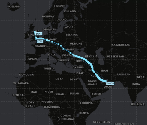 [  OMDB ✈ EGLL ] - Dubai to London
