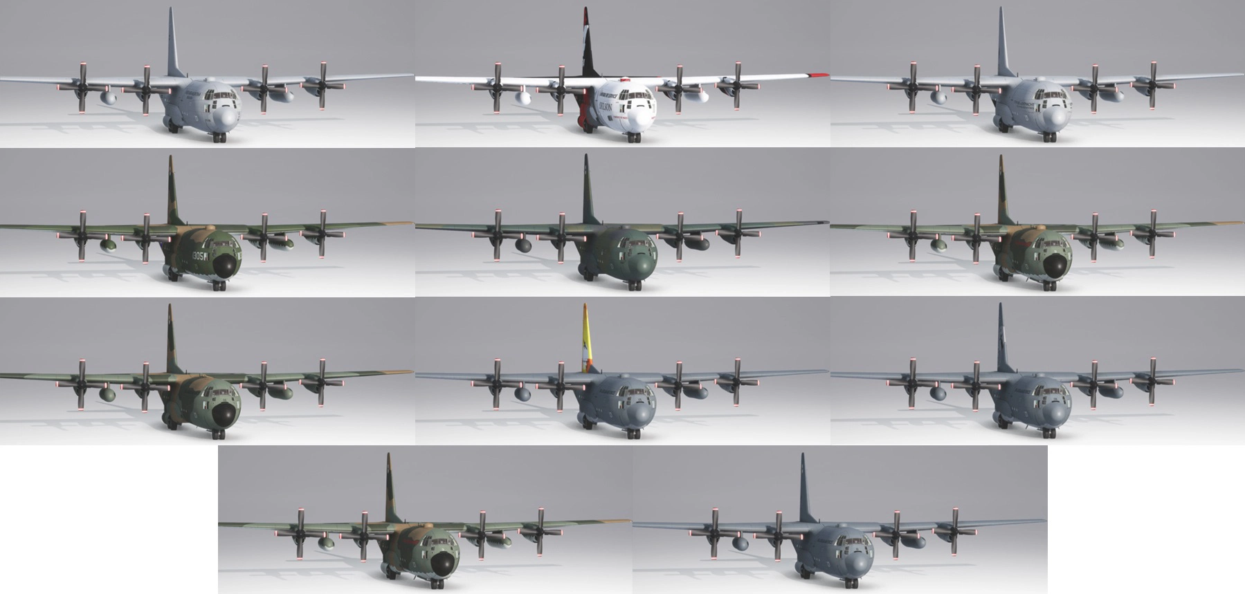 Captain Sim C-130H Hercules Liverie Pack. - Image 1