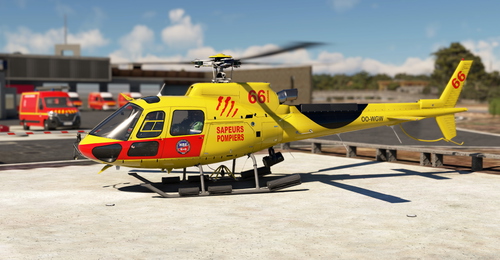 Cowansim H125  OO-WGW   SAPEURS POMPIERS  66