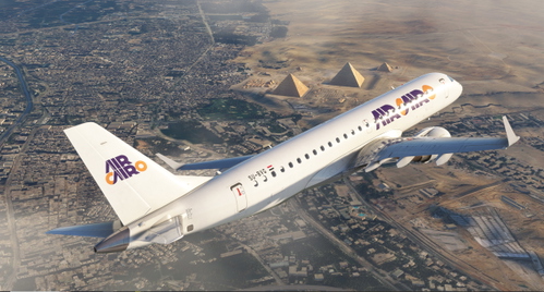  FlightSim Studios E190 | Air Cairo Pack with 20 year sticker