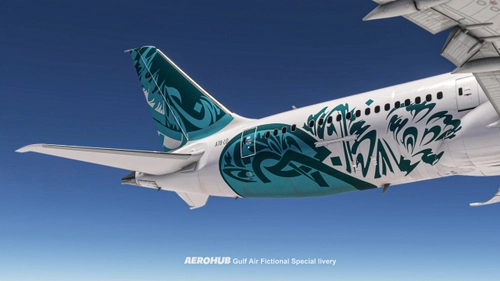 HorizonSim Boeing 787-9 Gulf Air Fictional Special Livery