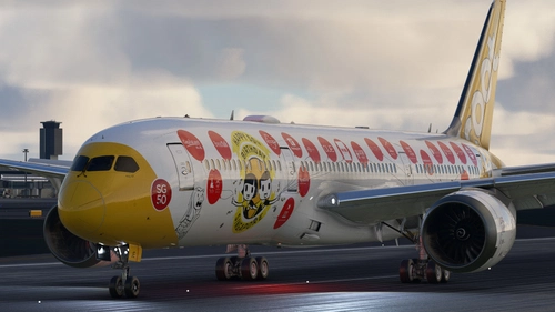  HorizonSim Boeing 787-9 SG50 Scoot 9V-OJE 