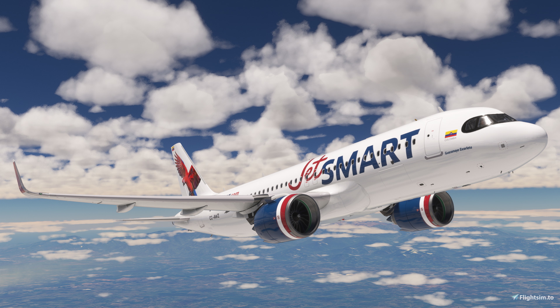 JetSmart Colombia CC-AWZ 8K |A32NX| - Aircraft Liveries for MSFS