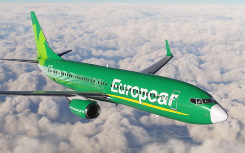  Kulula.com Boeing 737-800 PMDG BW ZS-ZWS Europcar Zebra Stripes