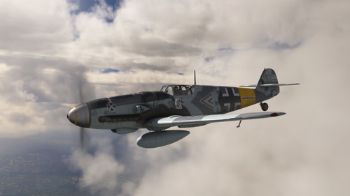  Messerschmitt Bf 109G-6/AS W.Nr. 110064 "Schwarzer Doppelwinkel"  II./JG11