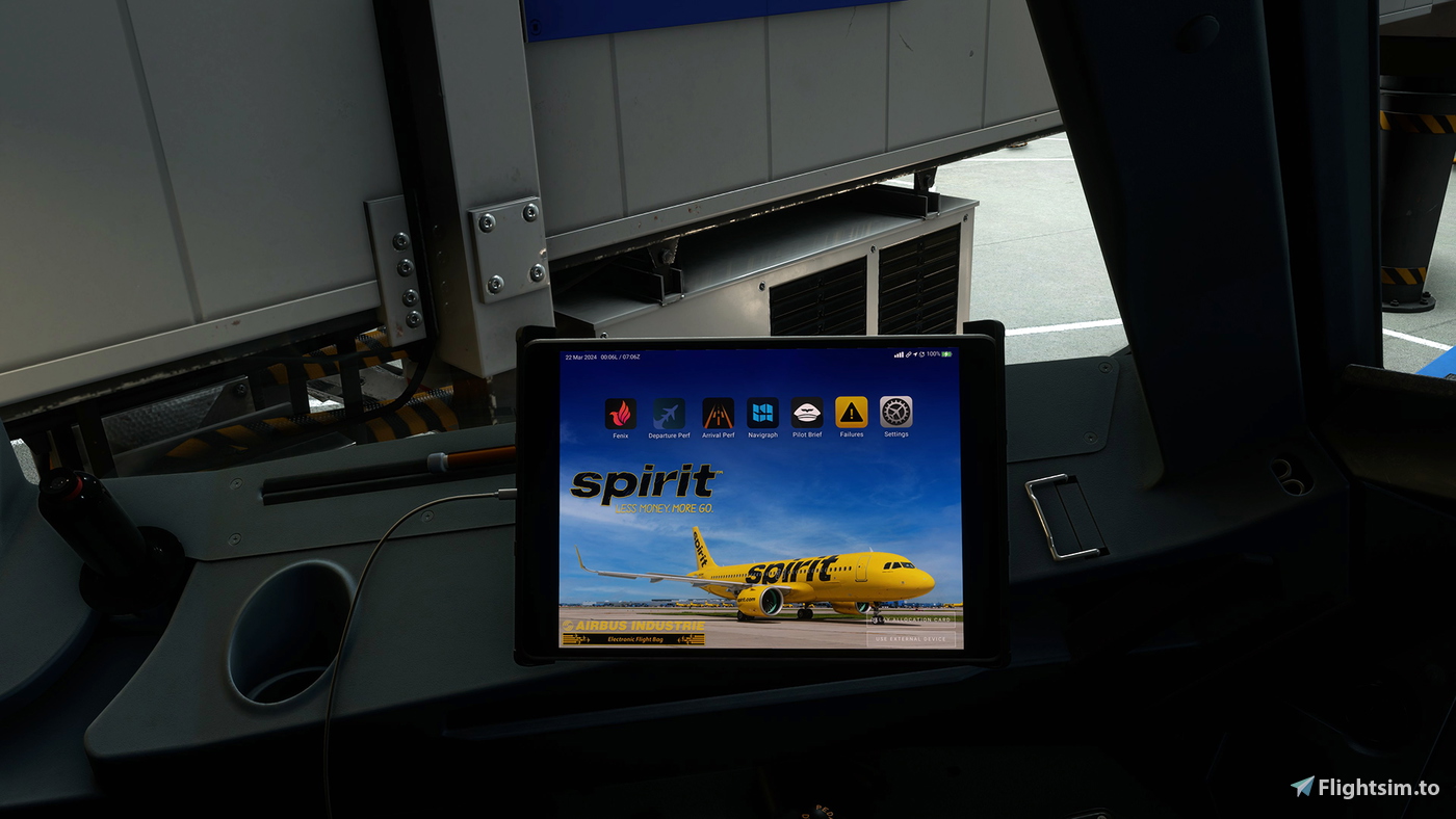 Spirit Airlines "Jet Theme" EFB Wallpaper | Fenix A320 Block 2 for ... — free download