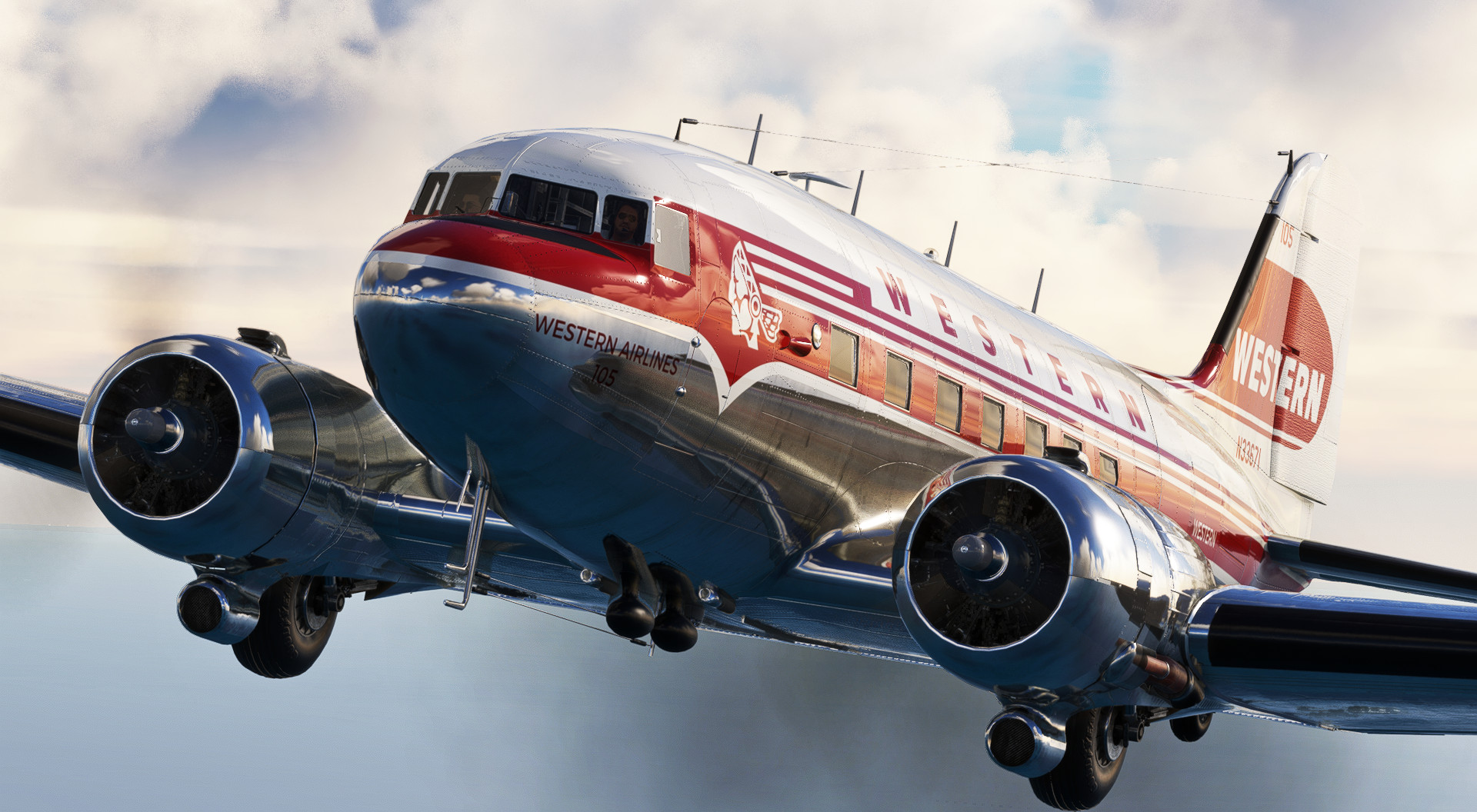 Douglas DC-3 - Western Airlines - Image 1