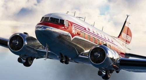 Douglas DC-3 - Western Airlines