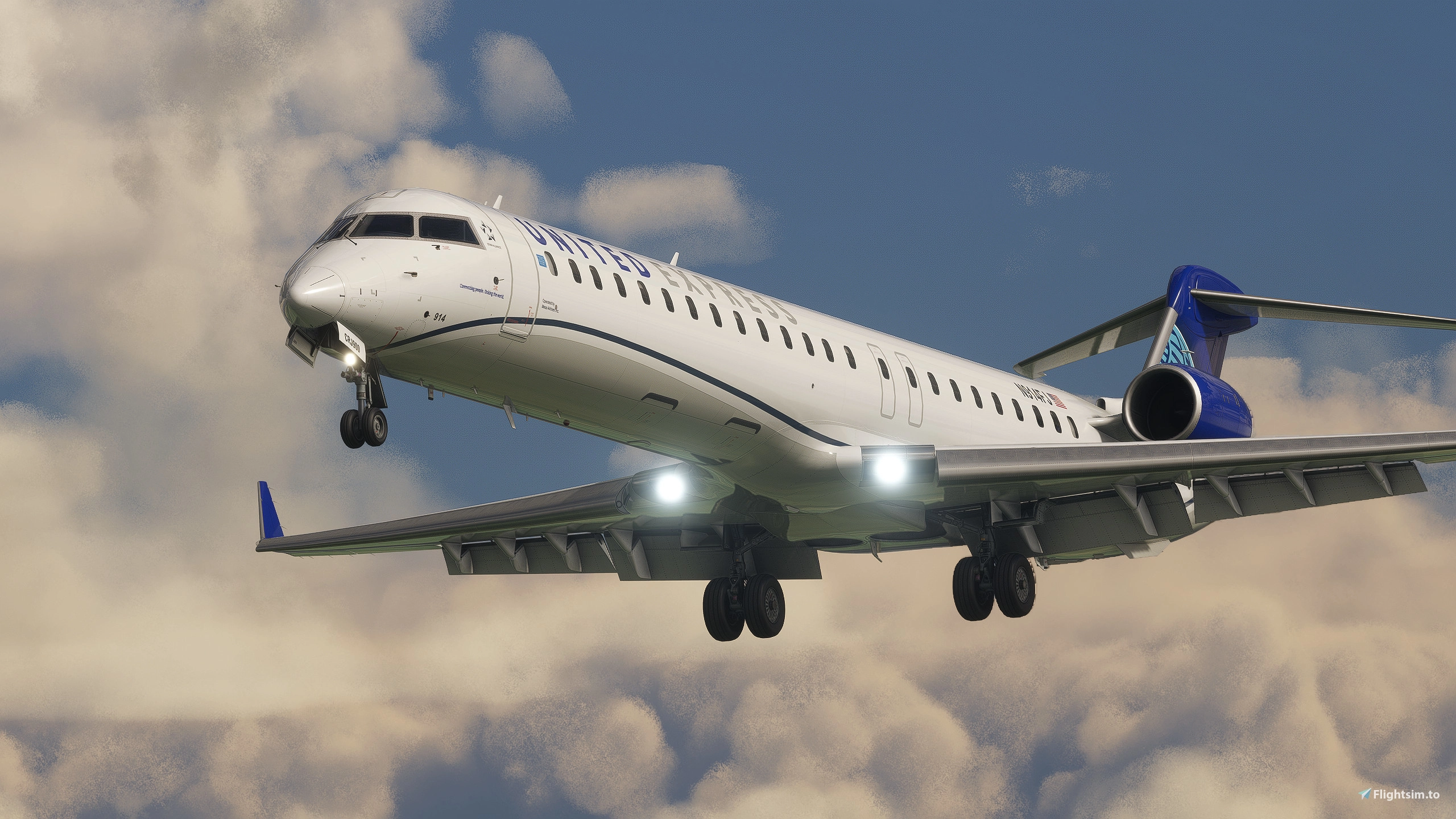 United Express (Evo Colors) - Aerosoft CRJ-900 - Image 1