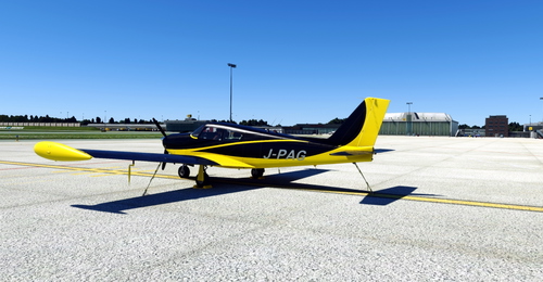 Flightsim Pictures Scott Livery for the A2A Comanche with Custom Reg