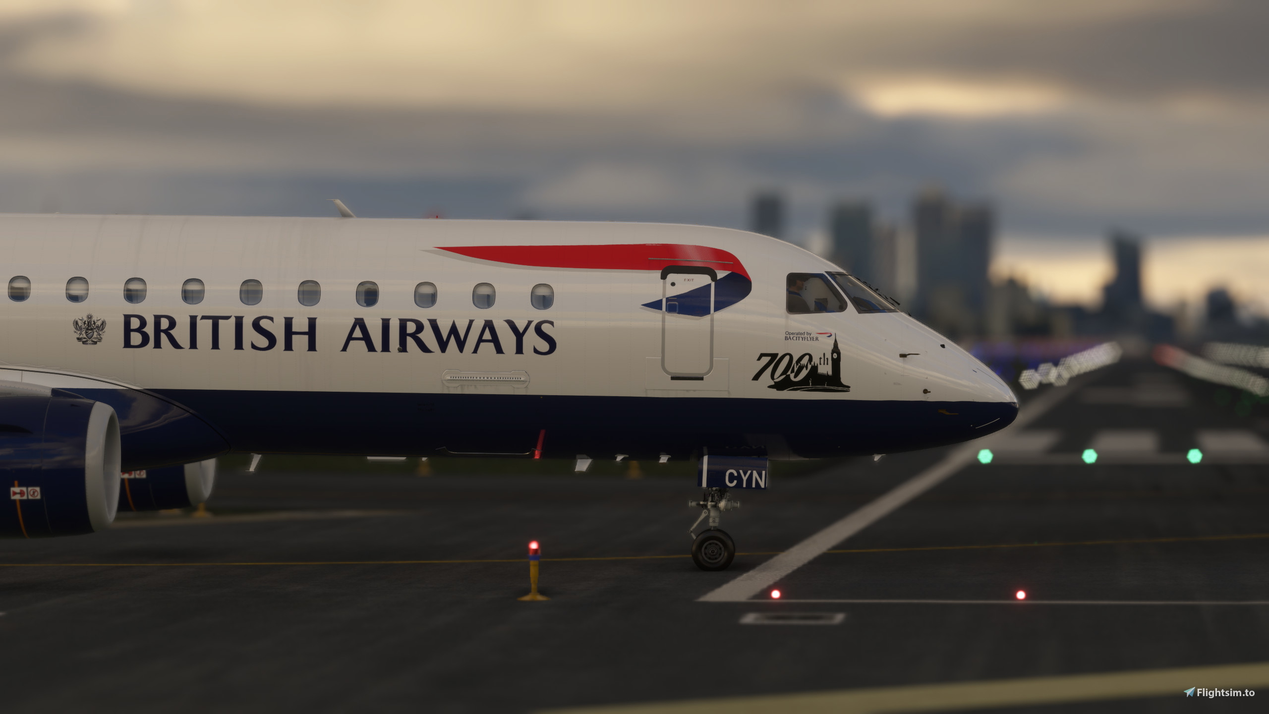 FSS E190 | BA Cityflyer G-LCYN (700th) | Cabin included - Image 1
