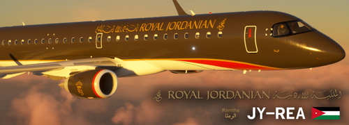 Royal Jordanian JY-REA E2 Livery | FSS E195 (Semi-fictional)