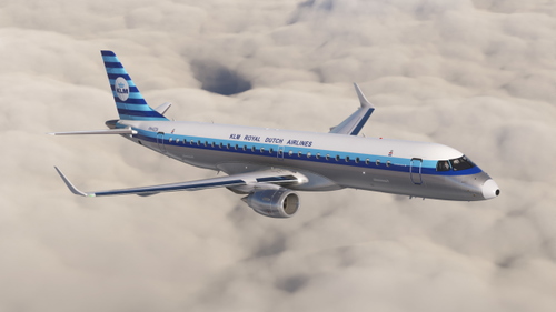 FSS E190 | KLM Retro PH-EZA (Fictonal) | Cabin Included