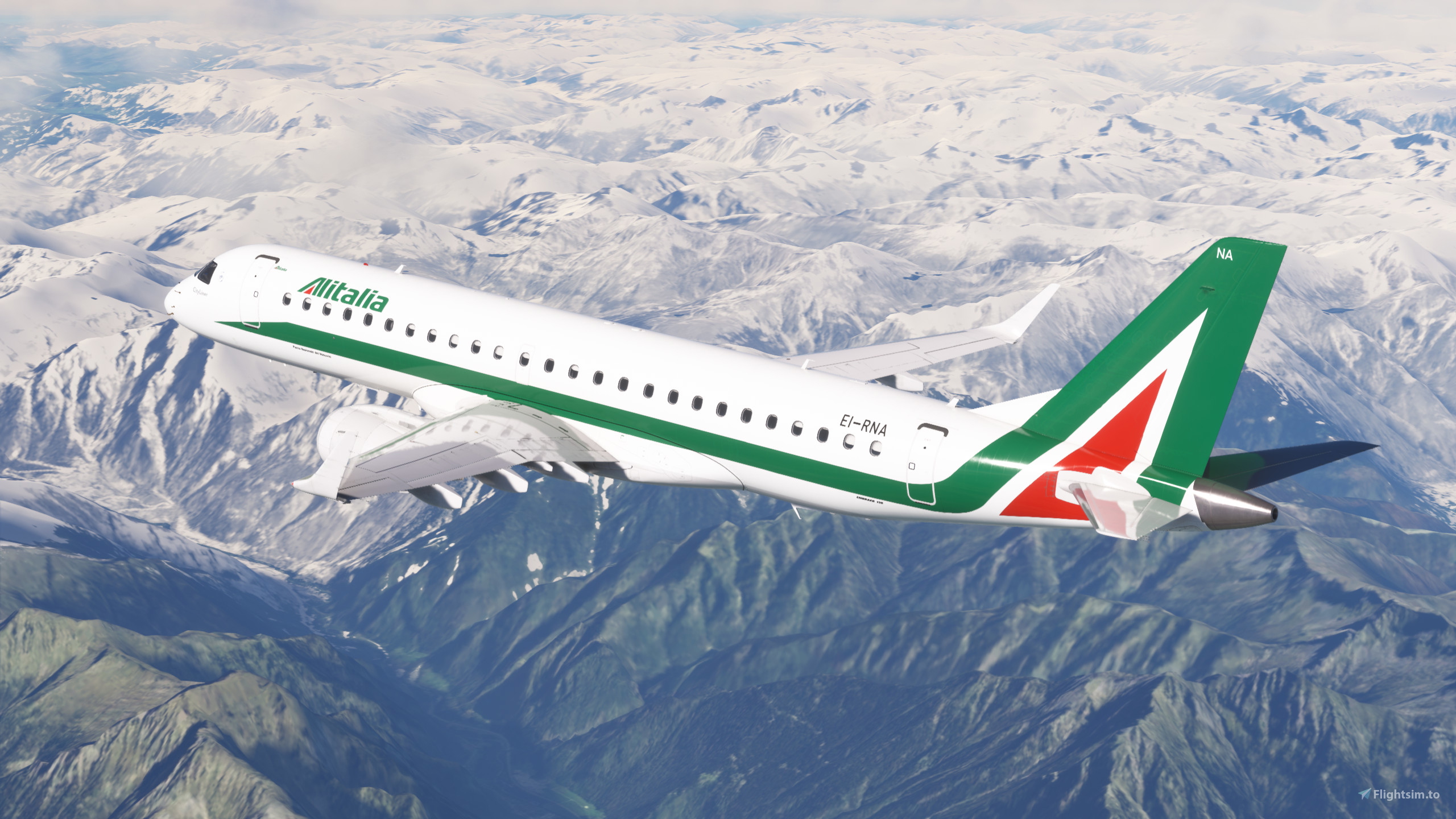アリタリア・シティライナー ERJ-190 EI-RND 1/400 Alitalia CityLiner EI-RND (Embraer 190/195 - MSN 512