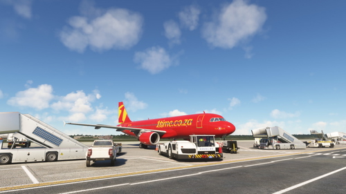 1time (RNX ) Fenix A320 V2 CFM Livery ZS-TTG Fictional 4K