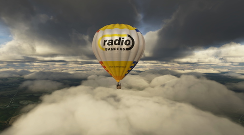 HPG Hot Air Balloon Repaint Livery: Radio Plassenburg, Radio Mainwelle, Radio Bamberg D-OHHH 2022