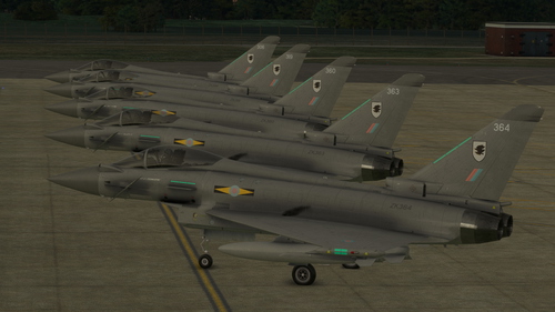 CJ Simulations Typhoon - RAF XI (F) SQN Markings Livery Pack (6 Liveries) (8K Textures)