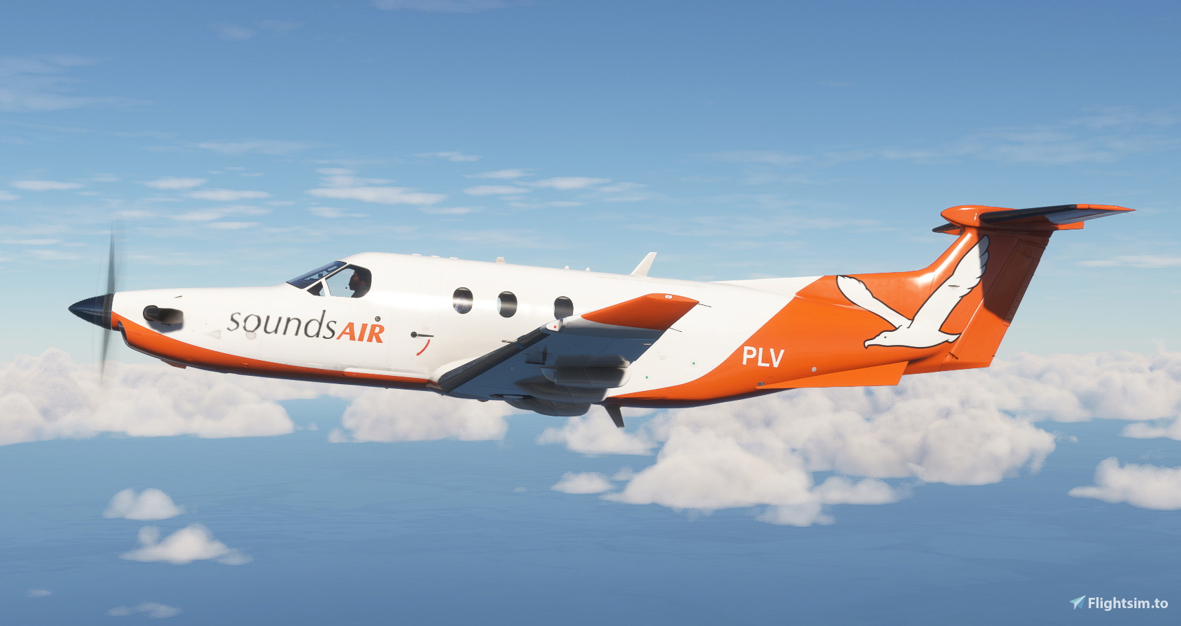 Sounds Air ZK-PLV (New Zealand) | SimWorks Studios PC-12 [4K] - Image 1