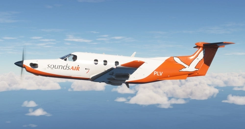 Sounds Air ZK-PLV (New Zealand) | SimWorks Studios PC-12 [4K]