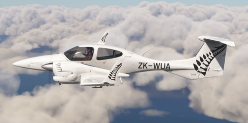 New Zealand International Commercial Pilot Academy  ZK-WUA  (Custom Cockpit) | COWS DA-42 TDI [8K]