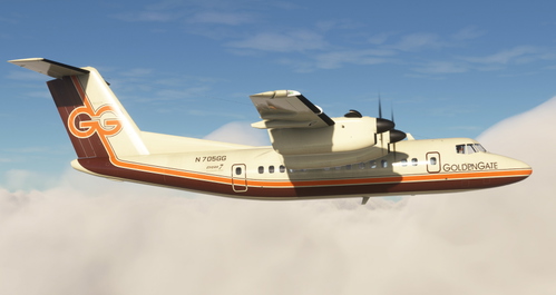 Golden Gate Airlines N705GG | PILOTs Dash 7 (DHC-7) [4K]
