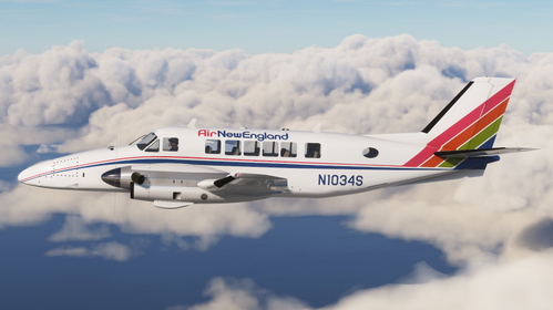 Air New England N1034S | VirtualCol Beechcraft 99 [4K]