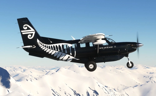 Air New Zealand All Black Scheme (Fictional) [4K] | SimSkunkWorks Kodiak 100 Series II