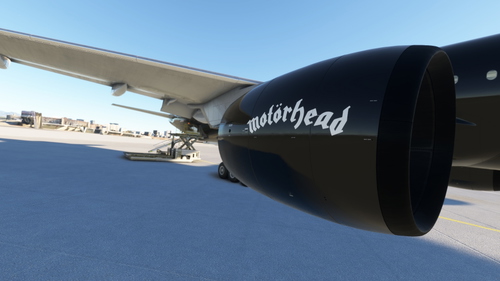PMDG B777-300ER Motörhead G-MTHD (fictional)