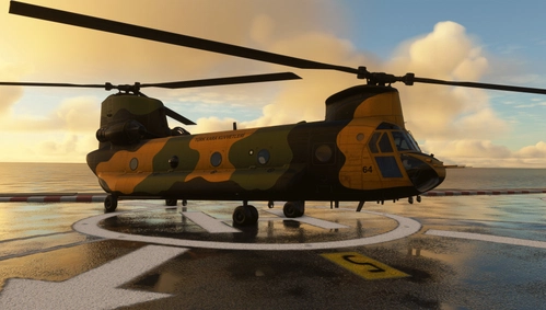 Miltech Simulations CH-47D - Turkish Army CH-47F (8K)