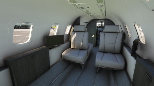  Flysimware - Learjet 35A - Light Grey Interior 