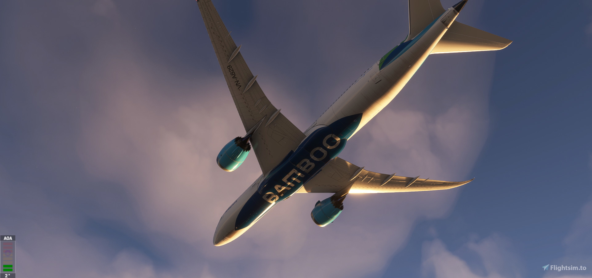 BAMBOO AIRWAYS GE 8k [VN-A829] for Boeing 787-9 HorizonSim