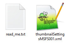 custom thumbnail creator view XML
