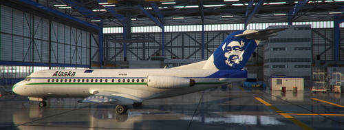 ALASKA AIRLINES FOKKER F28 - 4000 (FICTIONAL)