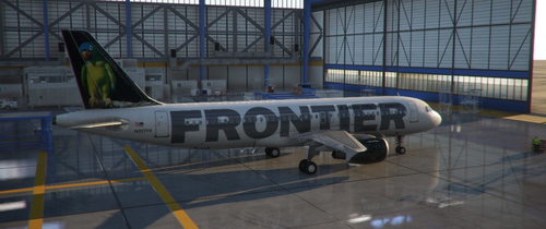 FENIX A320 FRONTIER AIRLINES 'CARMEN THE BLUE CROWNED CONTURE'