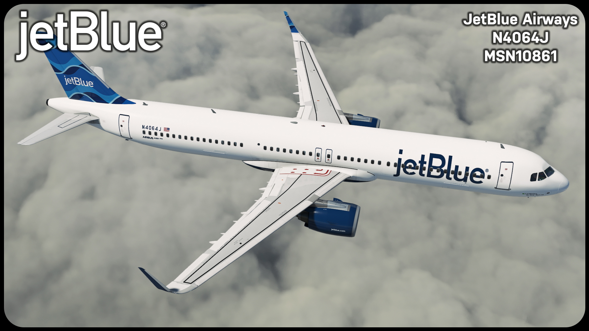 JetBlue A321NEO N4064J 'Streamers' (8K) - Image 1