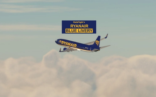 PMDG Boeing 737-800 Ryanair Blue Livery