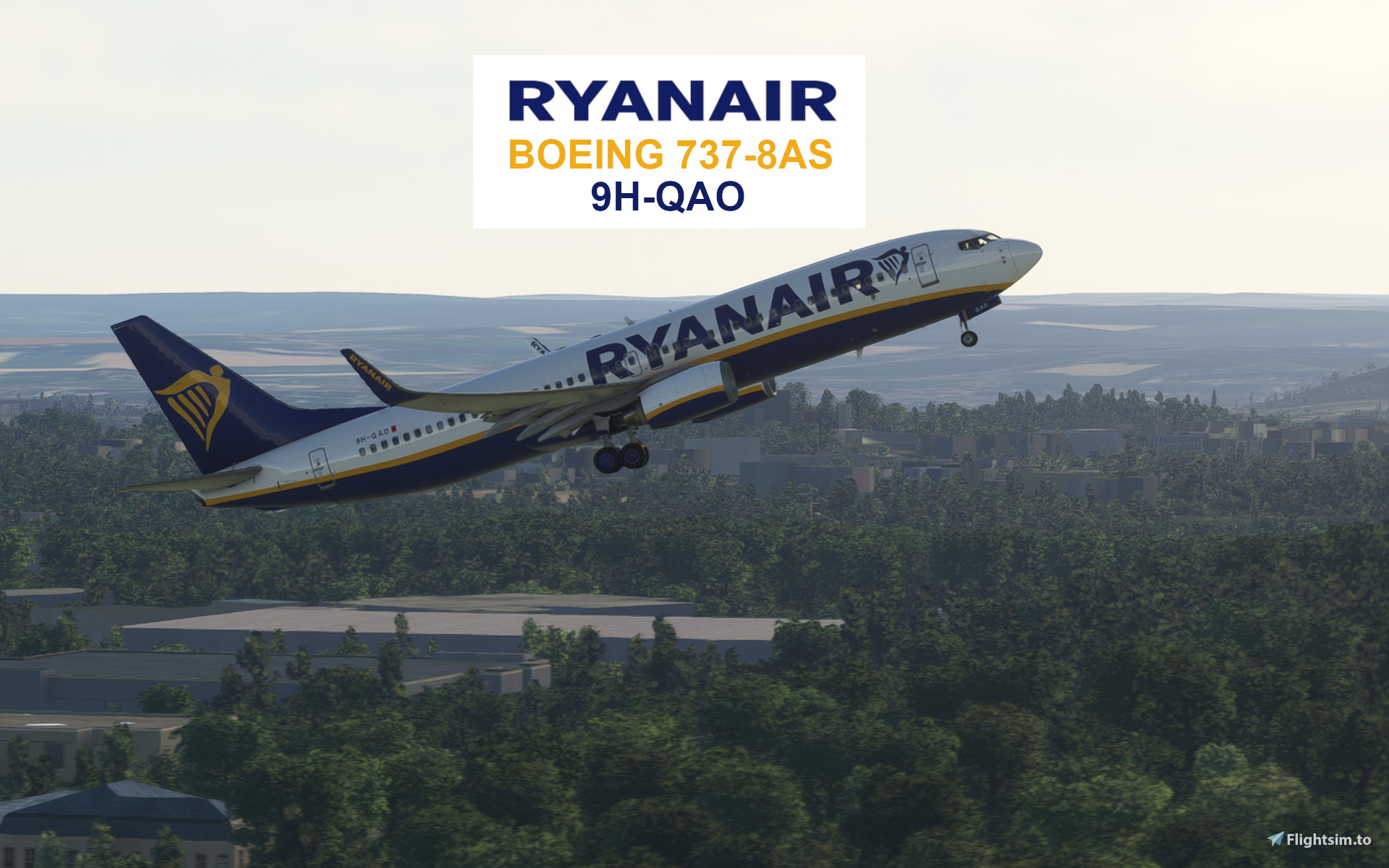 PMDG B737-800 Ryanair 9H-QAO + Interior 4K - Image 1