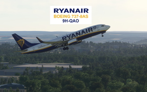 PMDG B737-800 Ryanair 9H-QAO + Interior 4K thumbnail 1