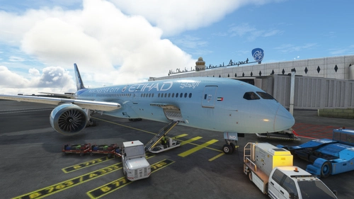 HorizonSim Boeing 787-9 Etihad Airways Manchester City A6-BND Dirty 8K