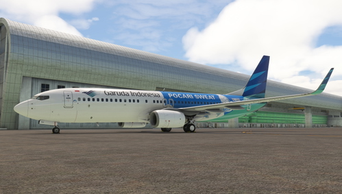 PMDG 737-800 Garuda Indonesia ("Pocari Sweat" c/s) PK-GNN