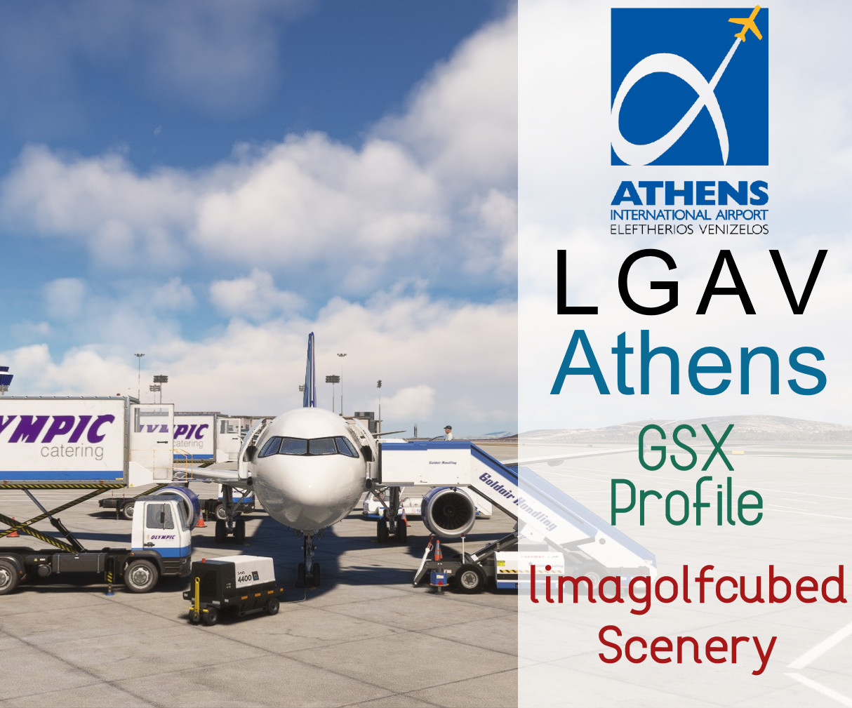 Athens (LGAV) GSX Profile [A Gates + Main Terminal Only]  [limagolfcubed Scenery] - Image 1