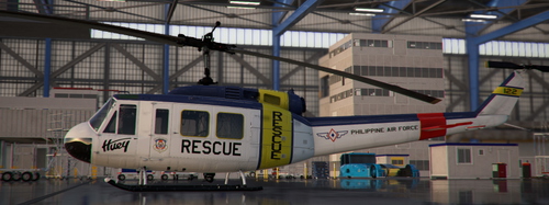 Philippine Air Force 505th Rescue Livery for Taog's Hangar B205 UH-1H